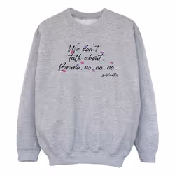 Disney - Sweat ENCANTO WE DONT TALK ABOUT BRUNO NO NO - Fille (Gris chiné)