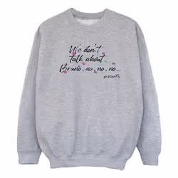 Disney - Sweat ENCANTO WE DONT TALK ABOUT BRUNO NO NO - Fille (Gris chiné)