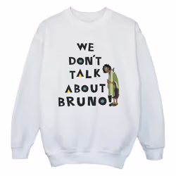 Disney - Sweat ENCANTO WE DONT TALK ABOUT BRUNO - Fille (Blanc)