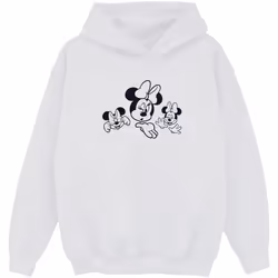 Disney - Sweat à capuche MINNIE MOUSE - Fille (Blanc)