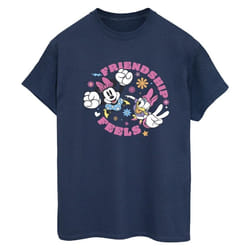 Disney - T-shirt FRIENDSHIP - Femme (Bleu marine)