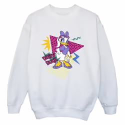 Disney - Sweat DAISY DUCK COOL - Garçon (Blanc)