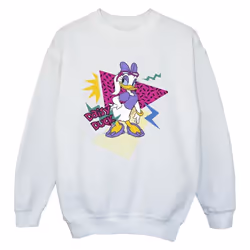 Disney - Sweat DAISY DUCK COOL - Garçon (Blanc)