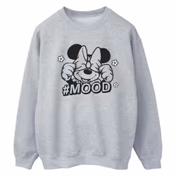 Disney - Sweat MOOD - Femme (Gris chiné)