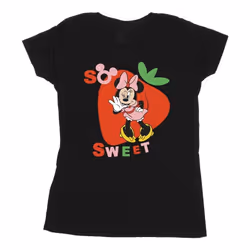 Disney - T-shirt SO SWEET STRAWBERRY - Femme (Noir)