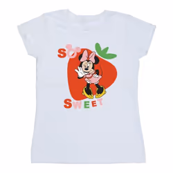 Disney - T-shirt SO SWEET STRAWBERRY - Femme (Blanc)