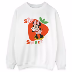 Disney - Sweat SO SWEET STRAWBERRY - Femme (Blanc)