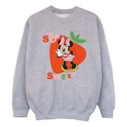 Disney - Sweat SO SWEET STRAWBERRY - Fille (Gris chiné)