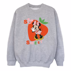 Disney - Sweat SO SWEET STRAWBERRY - Fille (Gris chiné)