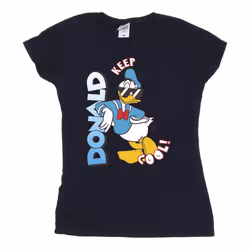 Disney - T-shirt DONALD DUCK COOL - Femme (Bleu marine)