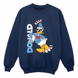 Disney - Sweat DONALD DUCK COOL - Garçon (Bleu marine)