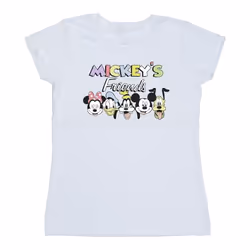 Disney - T-shirt MICKEY MOUSE AND FRIENDS - Femme (Blanc)