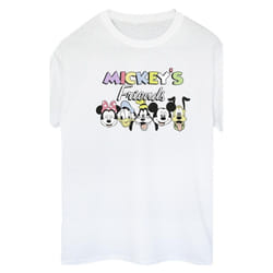 Disney - T-shirt MICKEY MOUSE AND FRIENDS - Femme (Blanc)