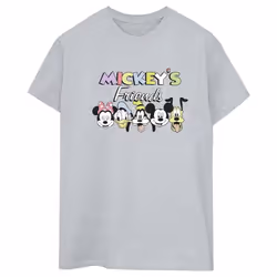 Disney - T-shirt MICKEY MOUSE AND FRIENDS - Femme (Gris chiné)