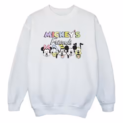 Disney - Sweat MICKEY MOUSE AND FRIENDS - Fille (Blanc)