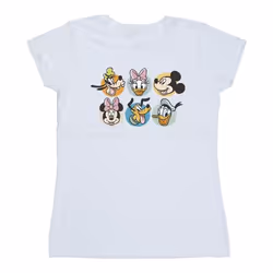 Disney - T-shirt MICKEY MOUSE AND FRIENDS - Femme (Blanc)