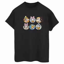 Disney - T-shirt MICKEY MOUSE AND FRIENDS - Femme (Noir)