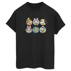 Disney - T-shirt MICKEY MOUSE AND FRIENDS - Femme (Noir)