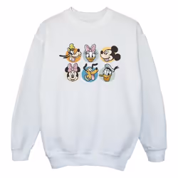Disney - Sweat MICKEY MOUSE AND FRIENDS - Fille (Blanc)