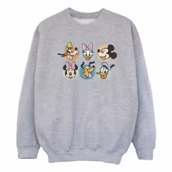 Disney - Sweat MICKEY MOUSE AND FRIENDS - Fille (Gris chiné)