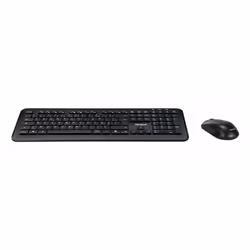 Targus AKM610FR, Taille réelle (100 %), Sans fil, RF sans fil, AZERTY, Noir, Souris incluse