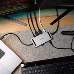 Targus DOCK429GL station d'accueil Avec fil USB4 Argent - Vue supplémentaire 2