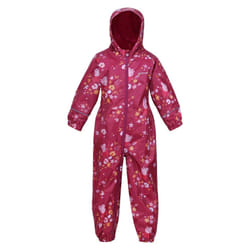 Regatta - Combinaison de pluie POBBLE - Enfant (Rose foncé / Orange)