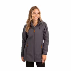 Trespass - Veste imperméable longue KRISTEN - Femme (Carbone)
