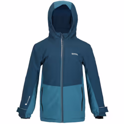 Regatta - Veste imperméable HIGHTON - Enfant (Bleu sarcelle sombre / Libellule)