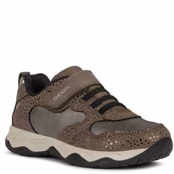 Geox - Baskets J CALCO - Fille (Taupe / Doré)