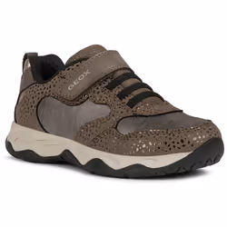Geox - Baskets J CALCO - Fille (Taupe / Doré)