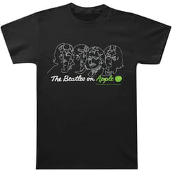 The Beatles - T-shirt ON APPLE - Adulte (Noir)