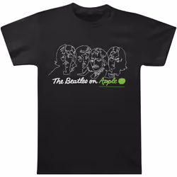 The Beatles - T-shirt ON APPLE - Adulte (Noir)