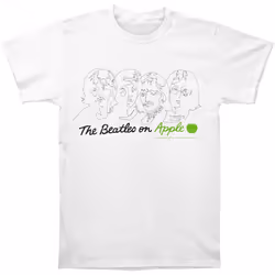 The Beatles - T-shirt ON APPLE - Adulte (Blanc)
