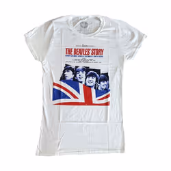 The Beatles - T-shirt STORY - Femme (Blanc)