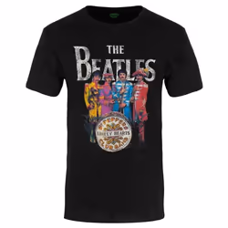 The Beatles - T-shirt SGT PEPPER - Adulte (Noir)