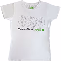 The Beatles - T-shirt ON APPLE - Femme (Blanc)