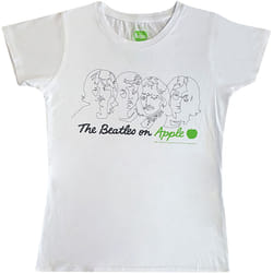 The Beatles - T-shirt ON APPLE - Femme (Blanc)