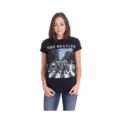 The Beatles - T-shirt - Femme (Noir)
