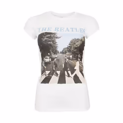 The Beatles - T-shirt - Femme (Blanc)