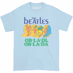 The Beatles - T-shirt OB-LA-DI - Adulte (Bleu pâle)