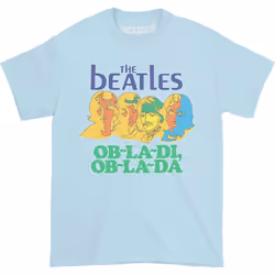 The Beatles - T-shirt OB-LA-DI - Adulte (Bleu pâle)