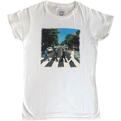 The Beatles - T-shirt - Femme (Blanc)
