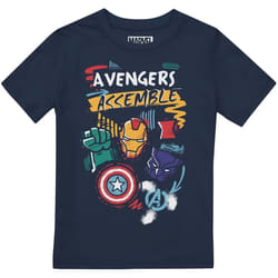 Marvel Avengers - T-shirt TRIO - Garçon (Bleu marine)