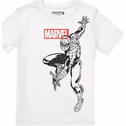 Spider-Man - T-shirt - Garçon (Blanc)