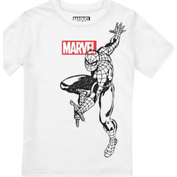 Spider-Man - T-shirt - Garçon (Blanc)