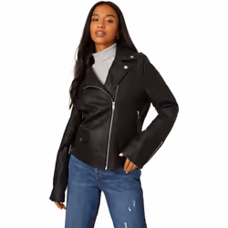 Dorothy Perkins - Veste motard - Femme (Noir)