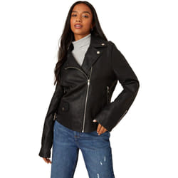 Dorothy Perkins - Veste motard - Femme (Noir)