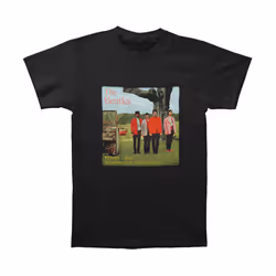 The Beatles - T-shirt STRAWBERRY FIELDS FOREVER - Adulte (Noir)