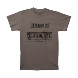 The Beatles - T-shirt ABBEY ROAD SIGN - Adulte (Gris)